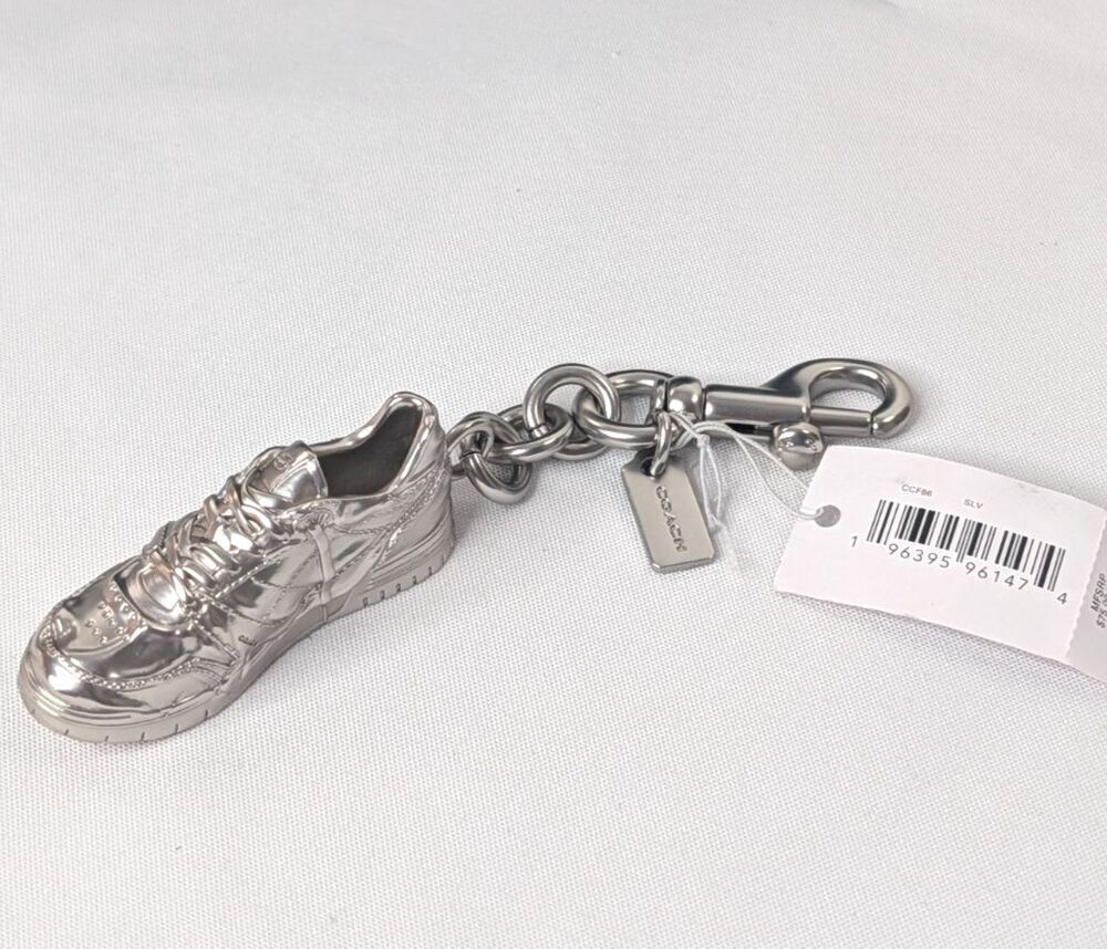 Coach Soho Sneaker Bag Charm Silver CDF86 - NWT